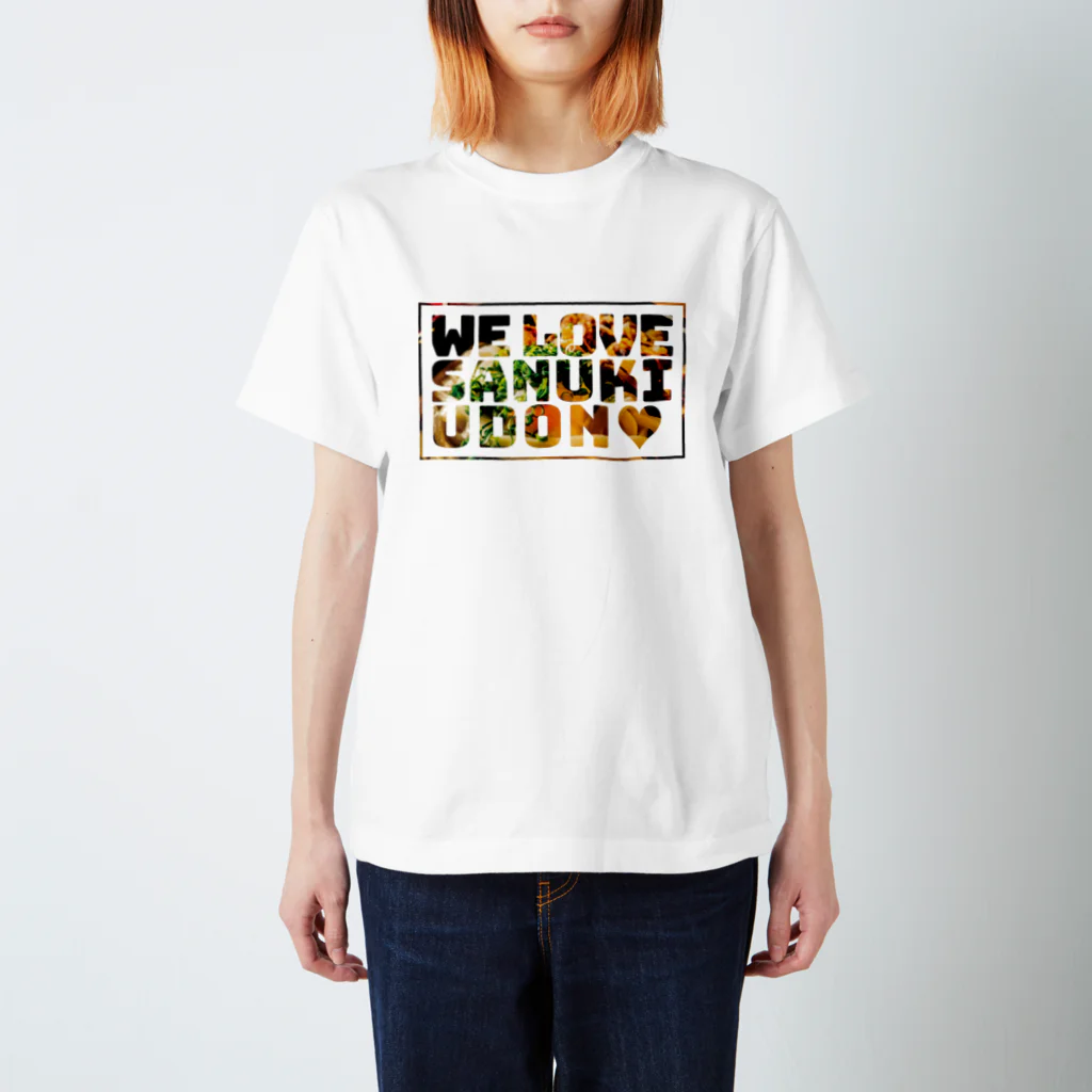 HENMO DESIGN TSHIRTSのうどん早見表＆WE LOVE SANUKI UDON スタンダードTシャツ