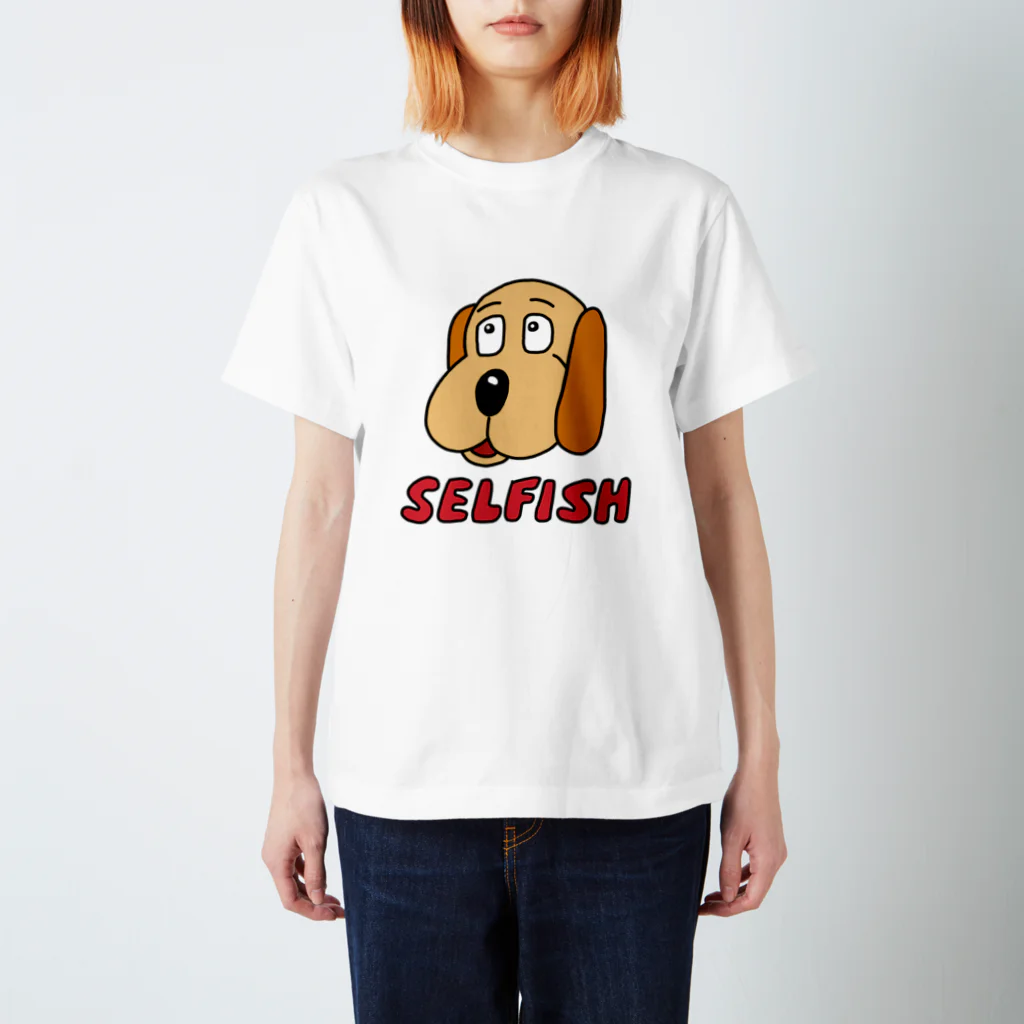 SELFISHのDOG スタンダードTシャツ