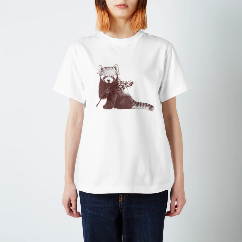 Chibahimeのレッサーパンダセピアカラー Regular Fit T-Shirt
