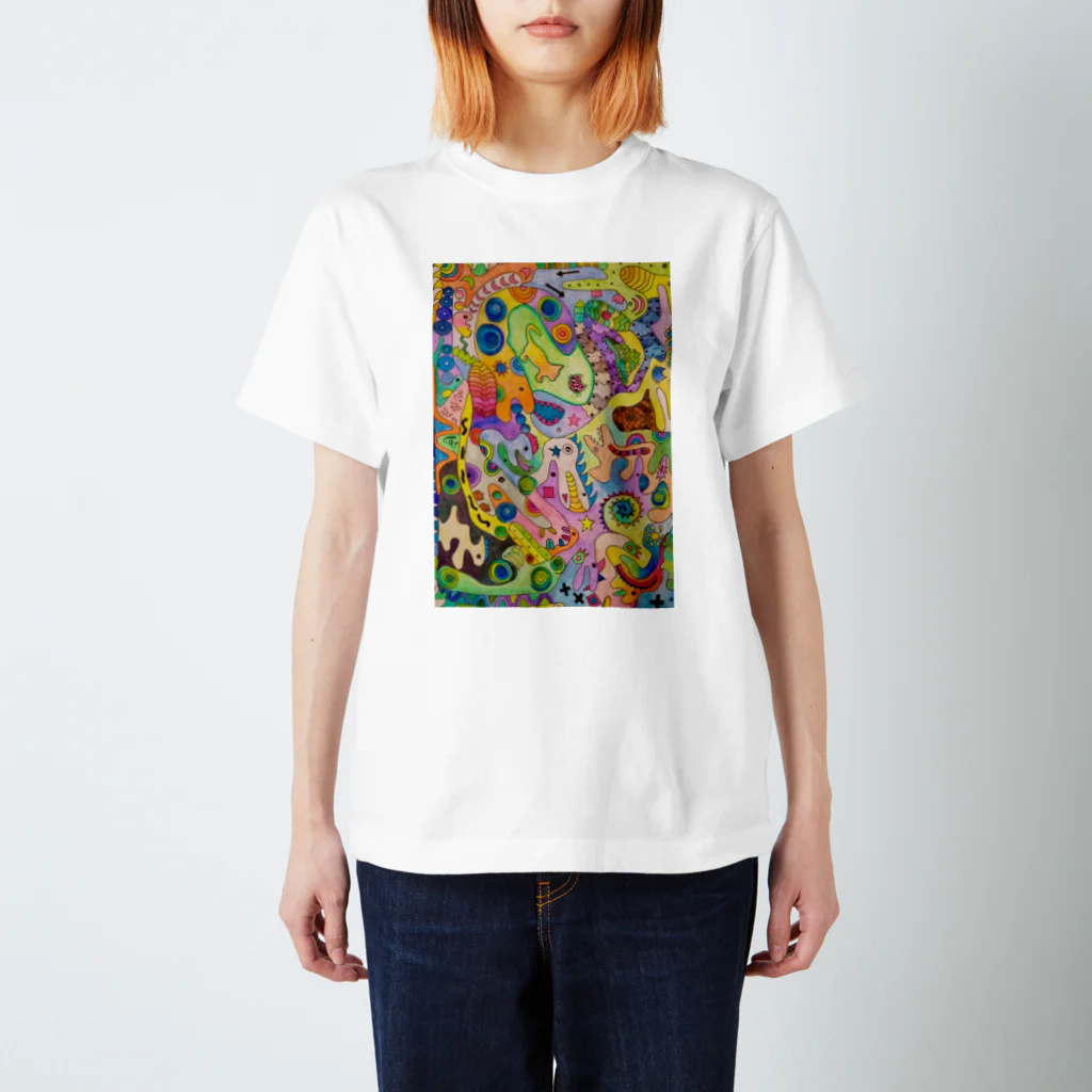 Yoshidavisionのねこサイケデリック Regular Fit T-Shirt