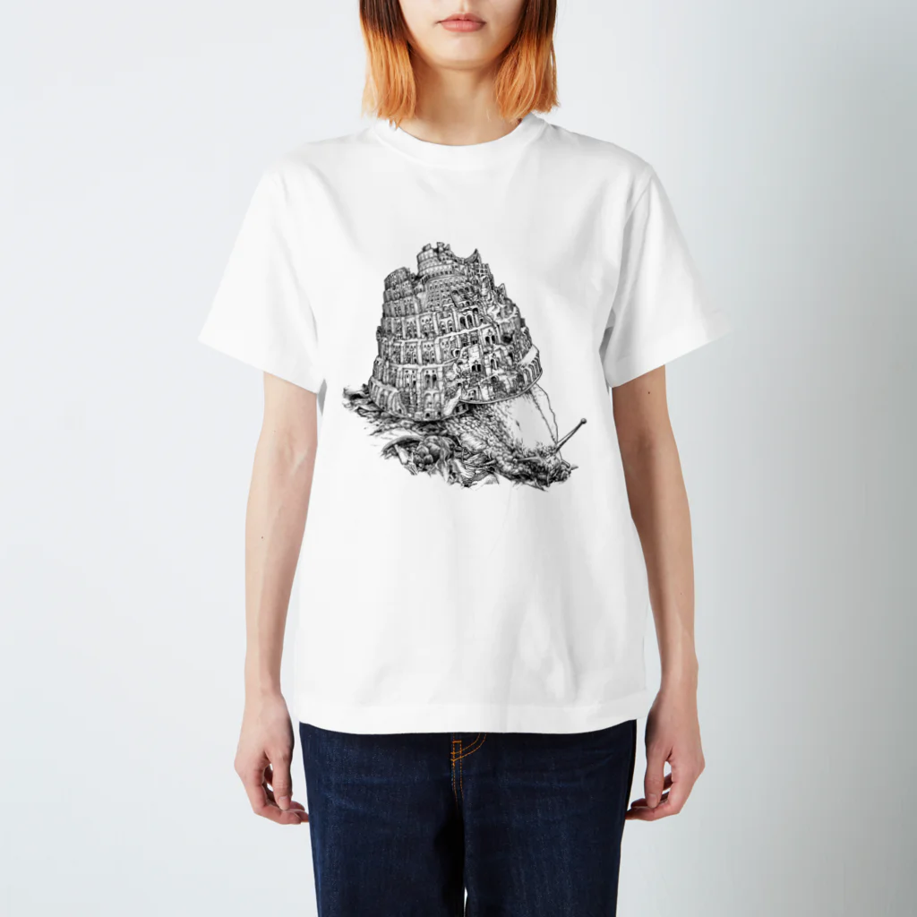 松田望のSnail of Babel Regular Fit T-Shirt