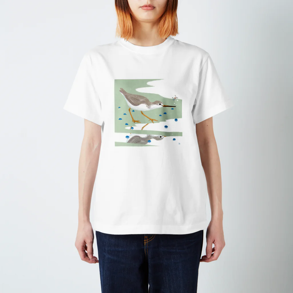 piro piro piccoloのソリハシシギとコメツキガニ Regular Fit T-Shirt