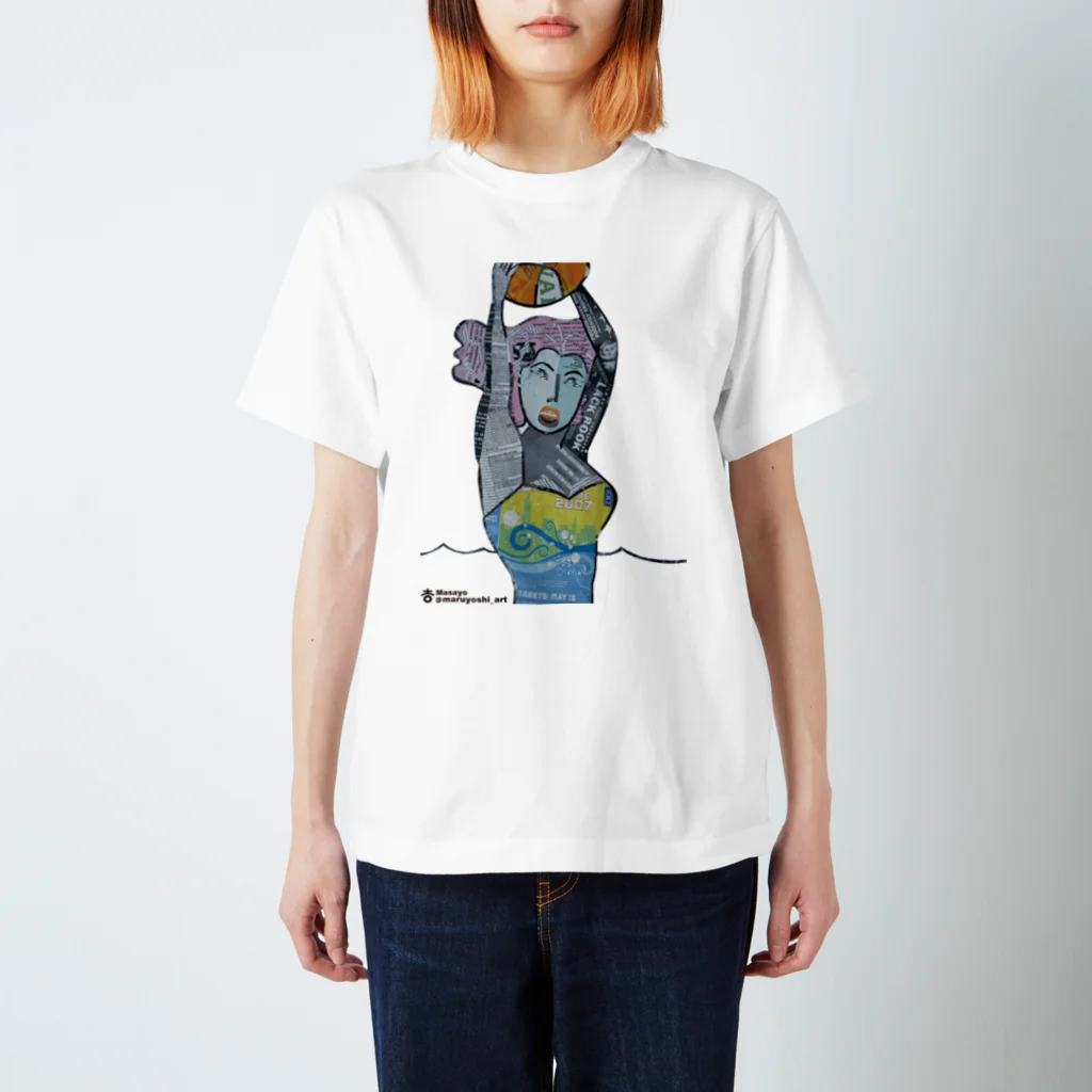 まるよし絵画教室のsummer girl スタンダードTシャツ