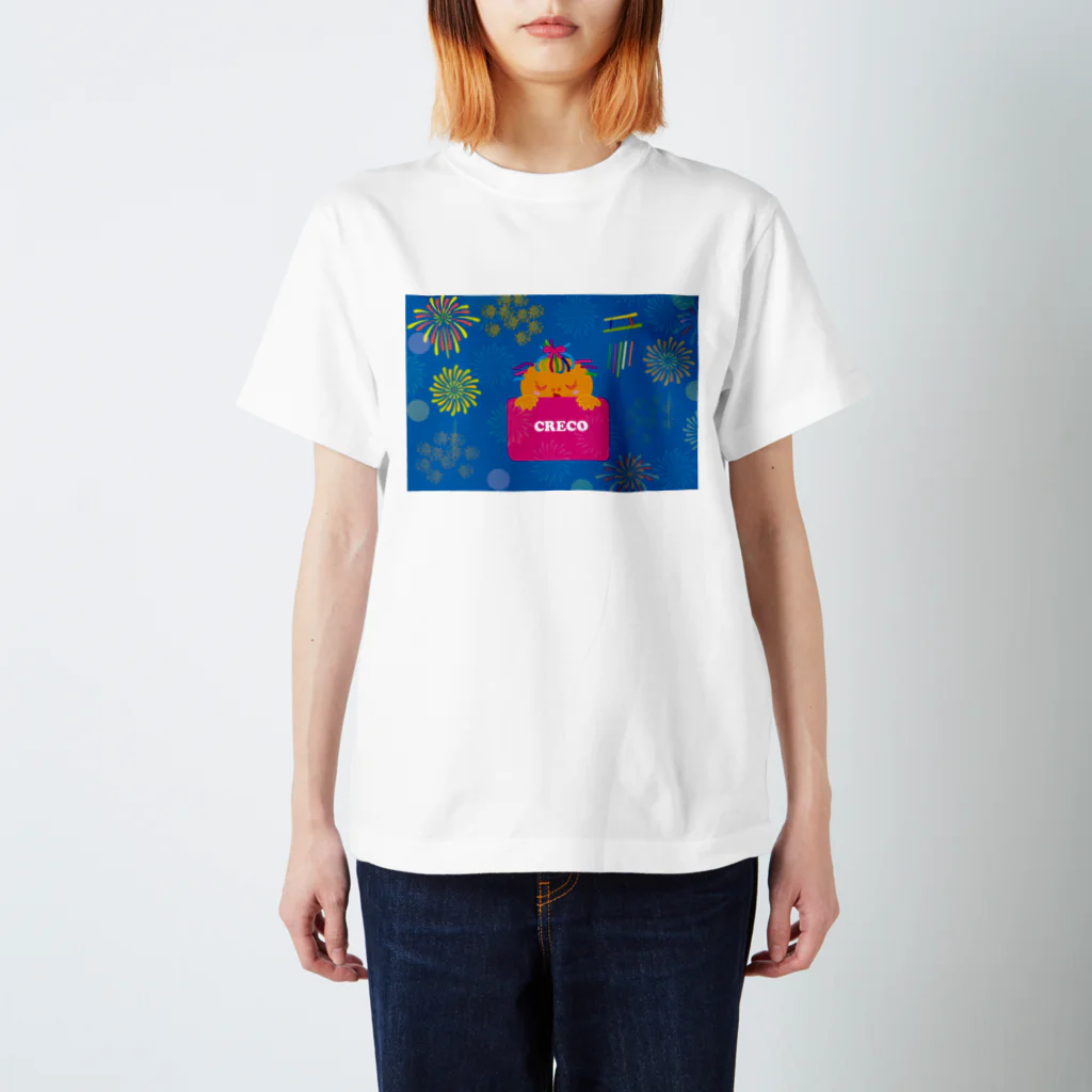 ジルトチッチのデザインボックスのクレコちゃんの花火の夜の夢 スタンダードTシャツ