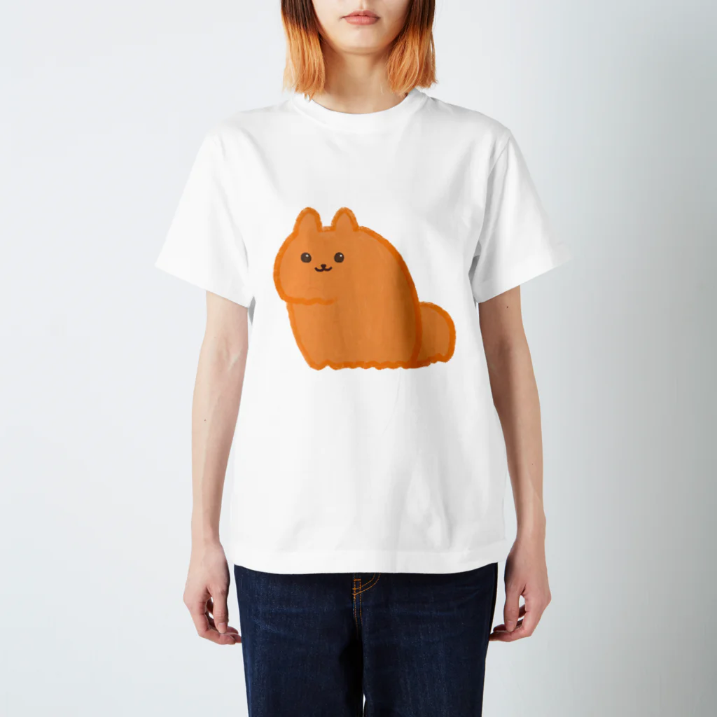 chumanのまんまるポメラニアン スタンダードTシャツ