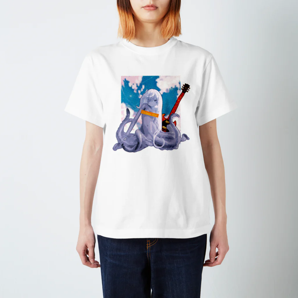 やまびこやまのロックタコ少女(B02)002  Regular Fit T-Shirt