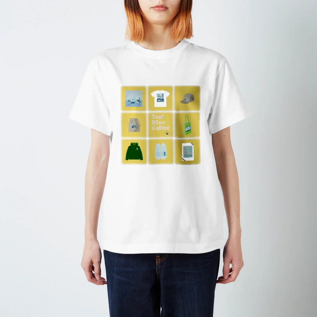 Teal Blue CoffeeのTealBlueItems _Cube YELLOW Ver. Regular Fit T-Shirt