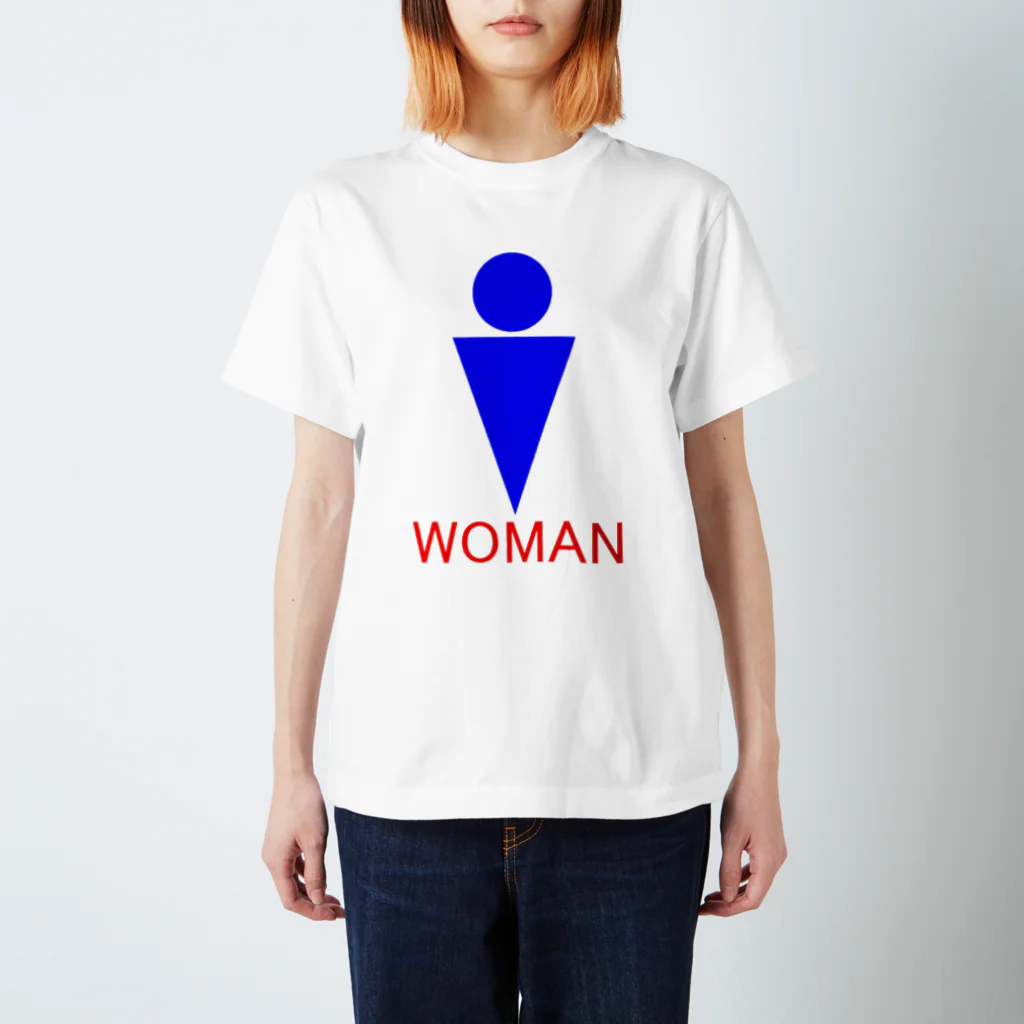 ぷらんく-triangle-のWOMAN?Tシャツ スタンダードTシャツ