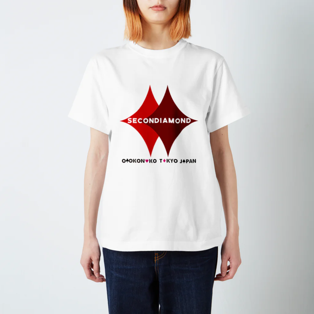 OTOKONOKOTOKYOJAPANのSECONDIAMOND スタンダードTシャツ