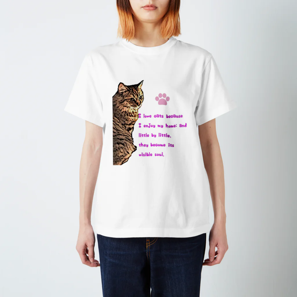 FabergeのにゃんこＡ スタンダードTシャツ