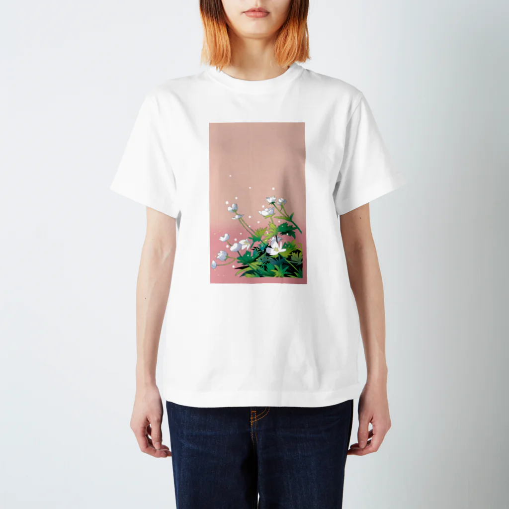 川野隆司の二輪草 スタンダードTシャツ