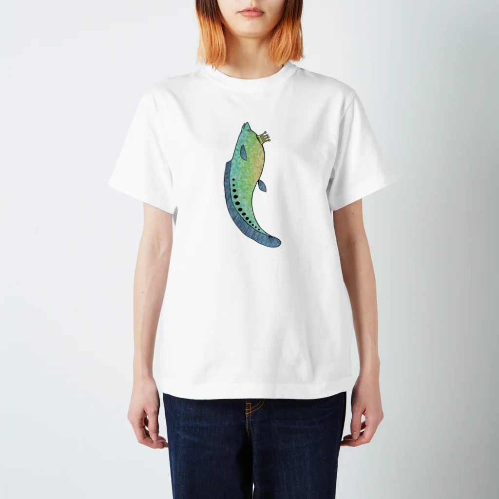 よちーずの縦のふわふわクラウンナイフフィッシュ スタンダードTシャツ