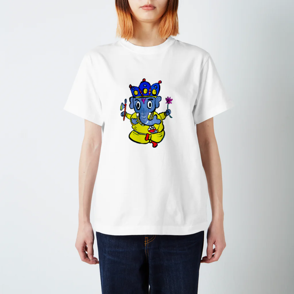 だるまキャットのガネーシャくん スタンダードTシャツ