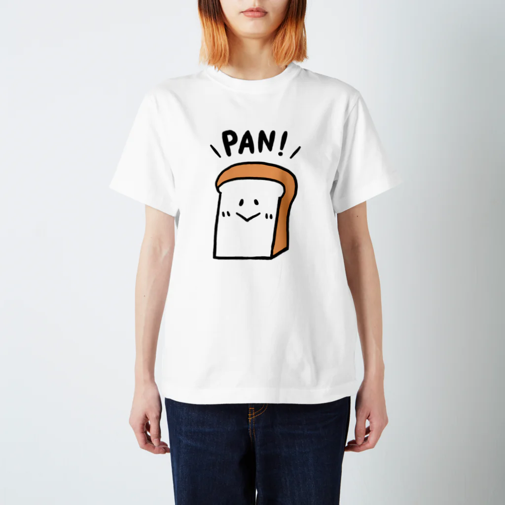 ぐみこのパン屋🍞の食パンのPANくん。 スタンダードTシャツ