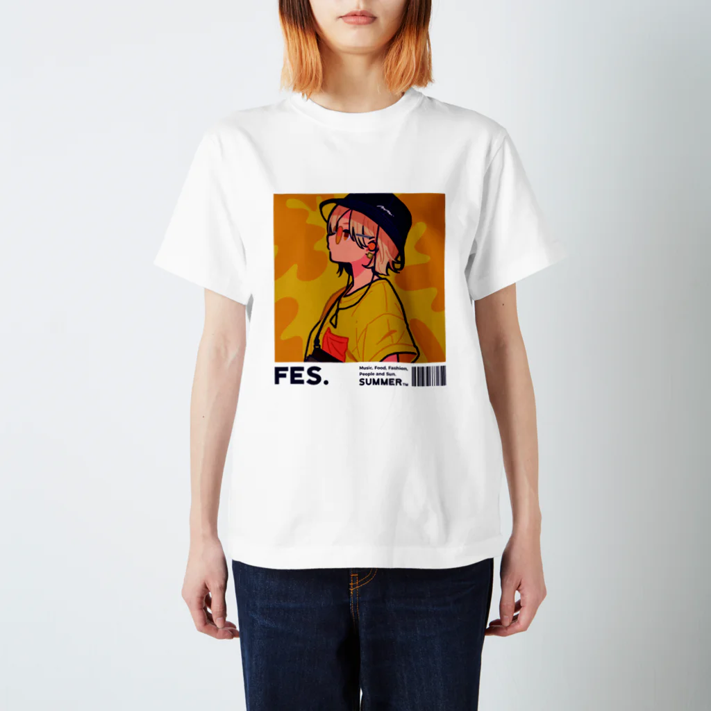 美好よしみのFES GIRL Regular Fit T-Shirt