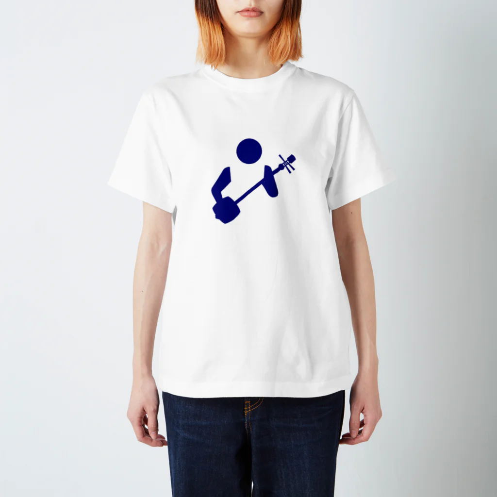 Okimasaの三味線ピクトグラム スタンダードTシャツ