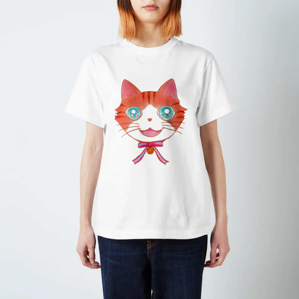 sanasanaのBlueeyes Cat Regular Fit T-Shirt