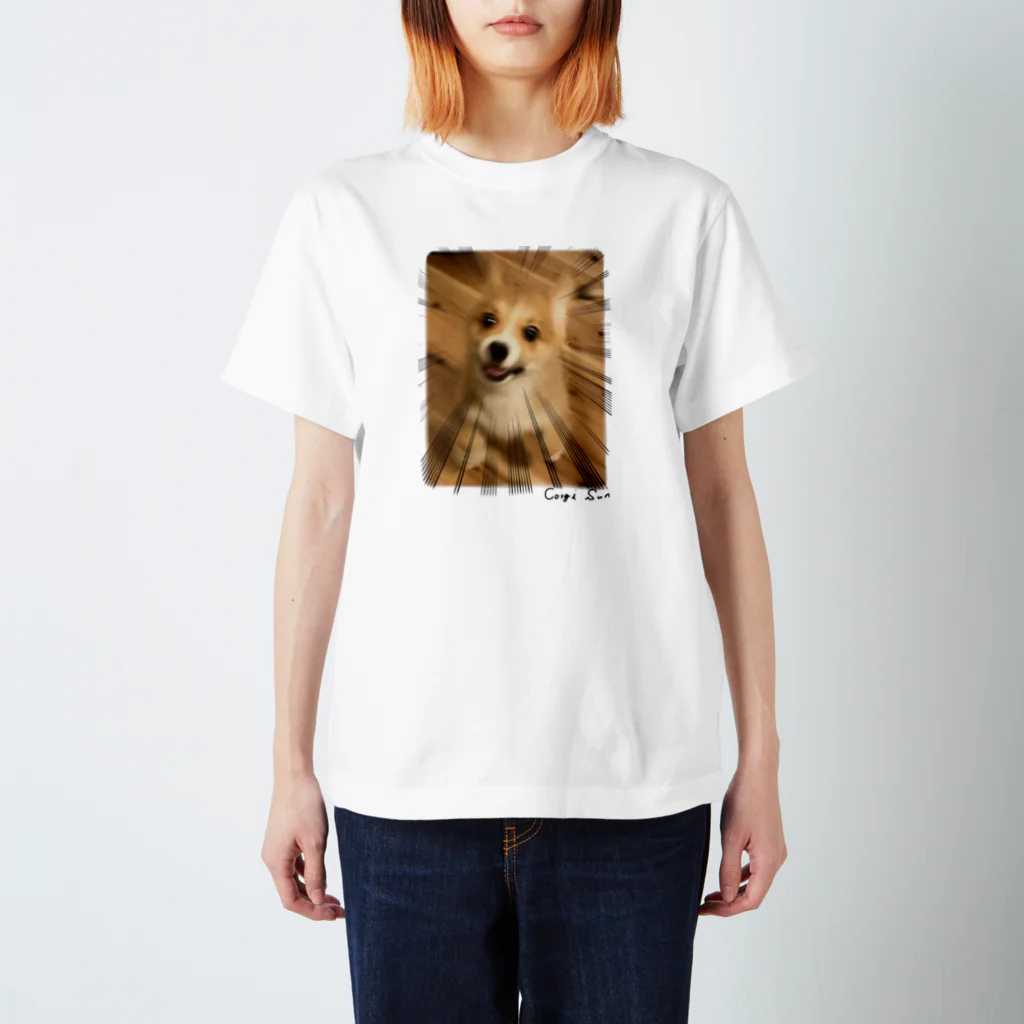 サンナナゴshopのコーギー犬　サンちゃん「あそぼ！！」 Regular Fit T-Shirt