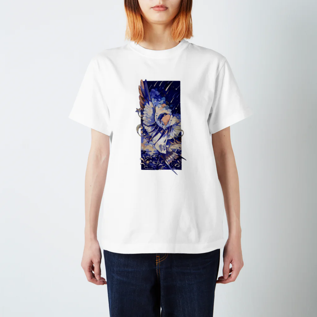 susutoukaの雨×鳥 Regular Fit T-Shirt