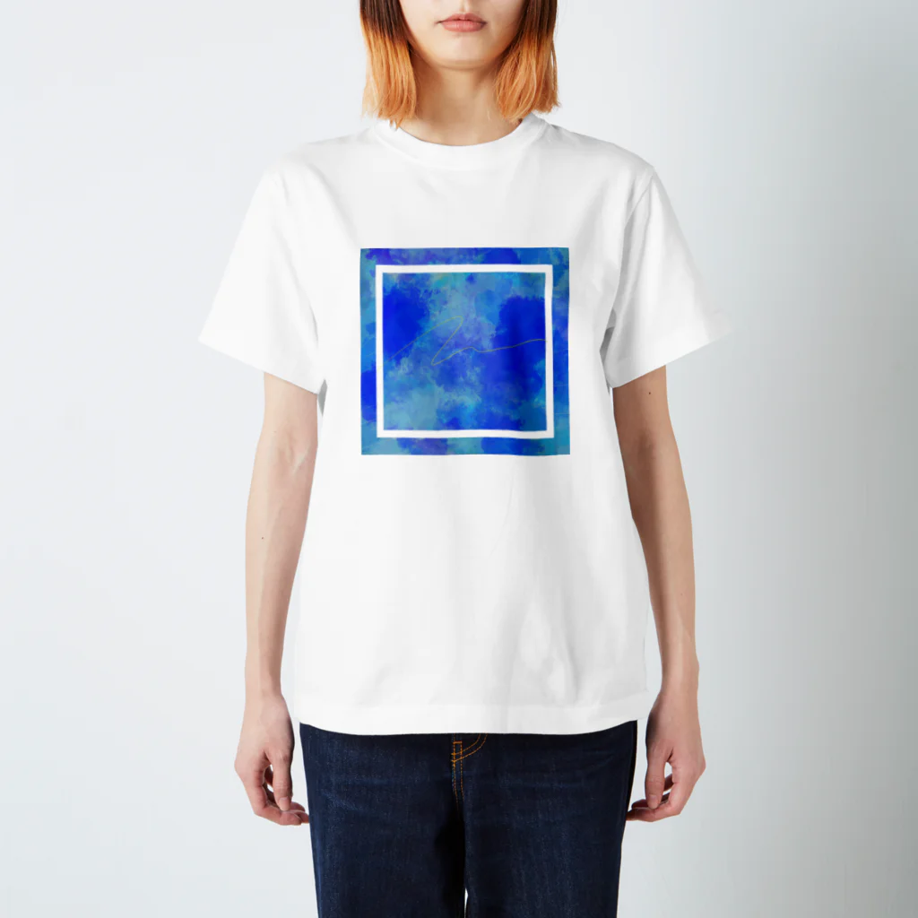 絵のグッズのblue スタンダードTシャツ