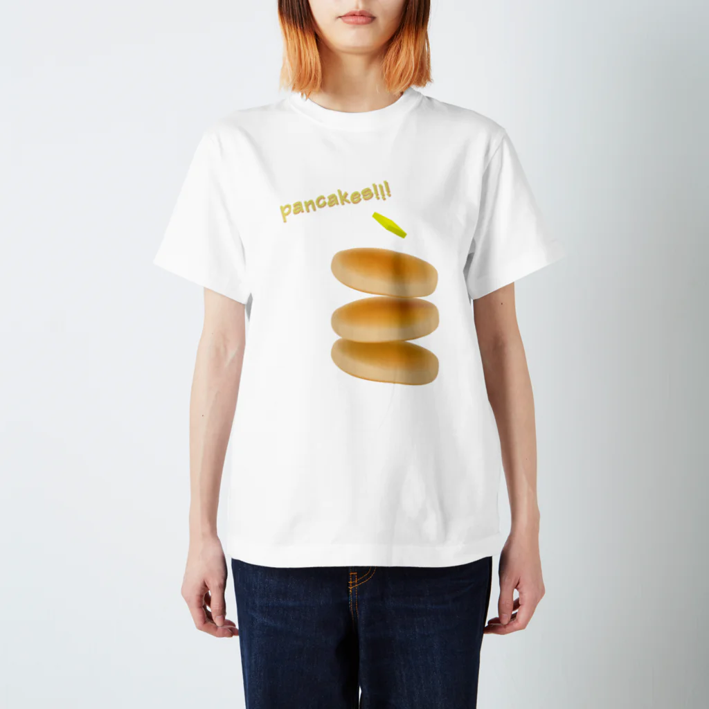 🍮ままち。🍮のパパパンケーキ! スタンダードTシャツ