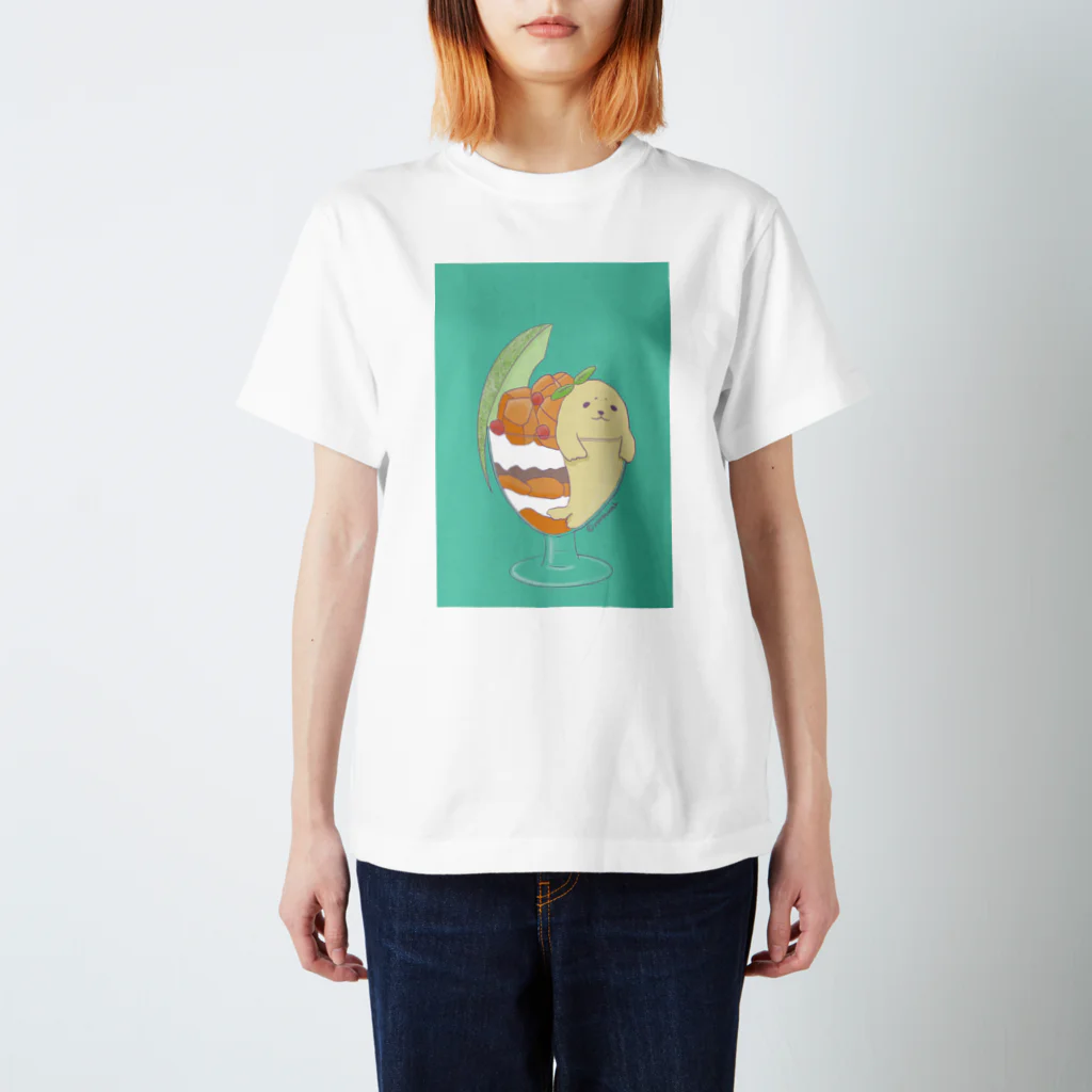 yoosawakiのあざらしパフェ Regular Fit T-Shirt