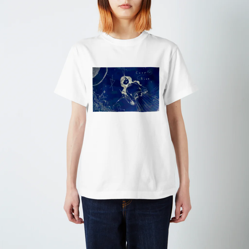 てんてるのCosmic Blue Regular Fit T-Shirt