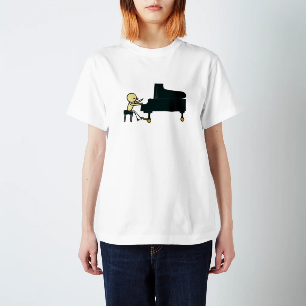 みずしまワークスのひよこグランドピアノ Regular Fit T-Shirt