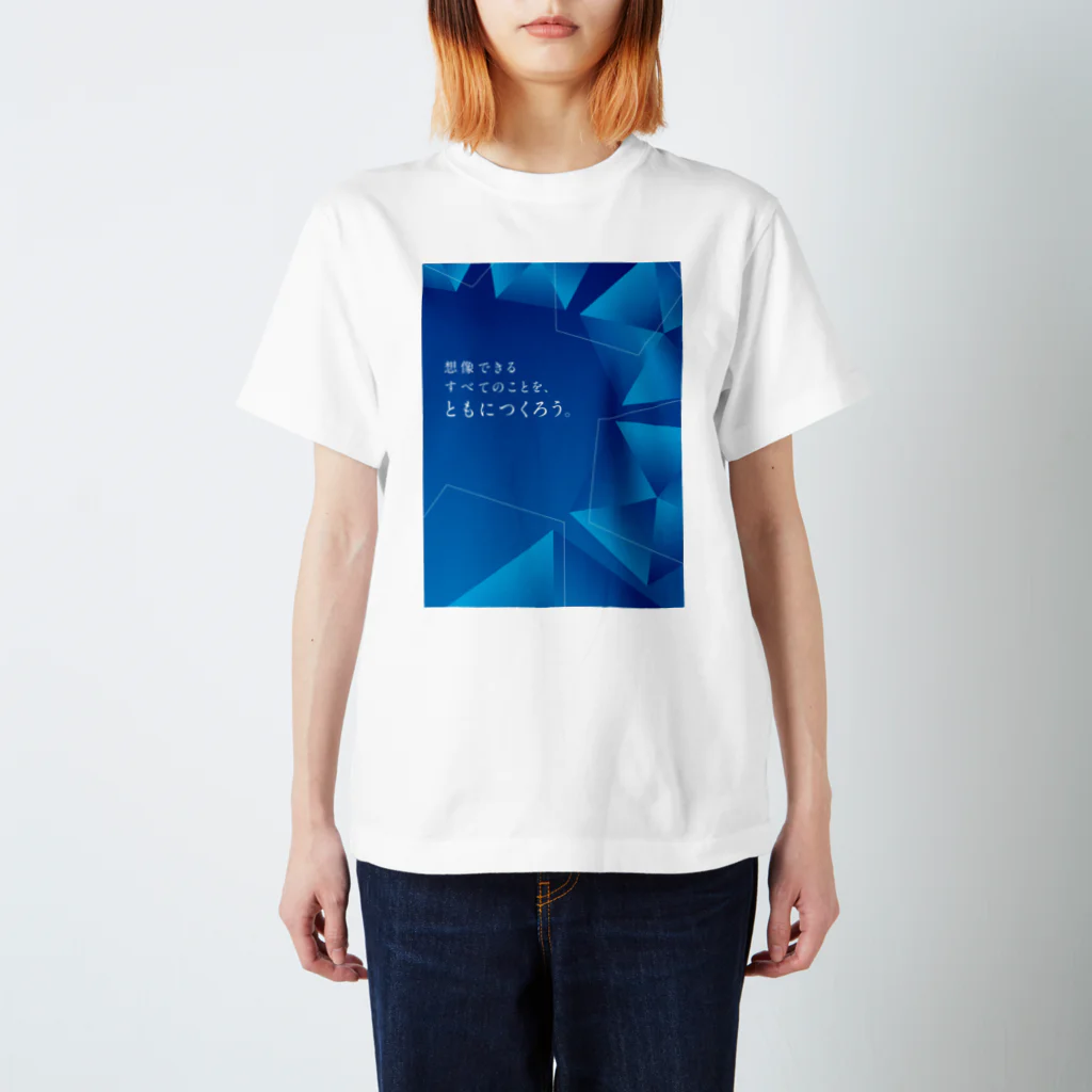 GMOアドパートナーズ 公式ショップのともにつくろう（ブルー） Regular Fit T-Shirt