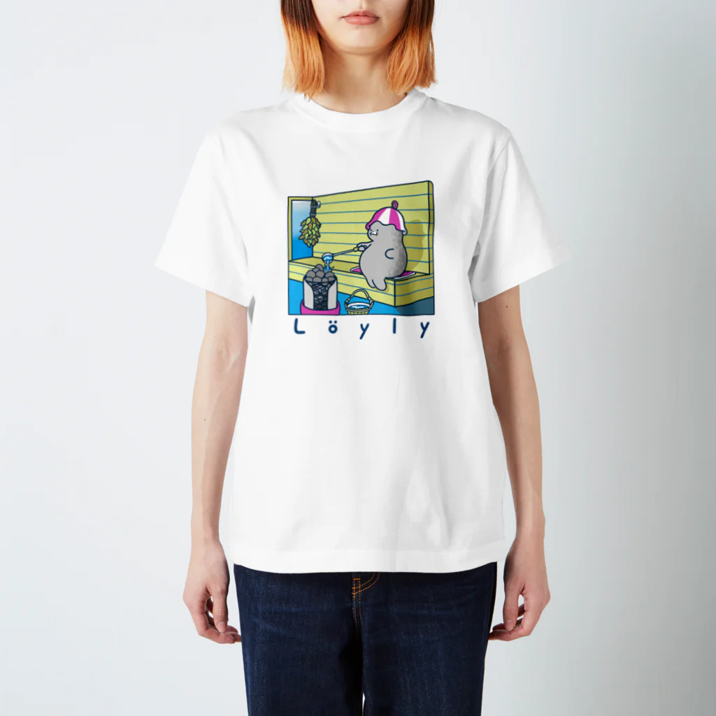 あざらしはうすのあざらしサウナ スタンダードTシャツ