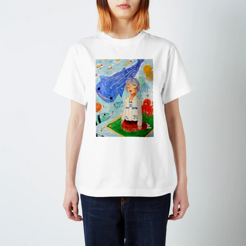 にちしょっぷの『Trip to aquatic paradise』 Regular Fit T-Shirt