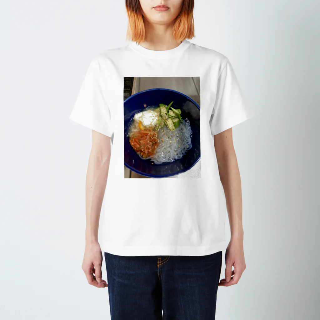 mnyoのしらたき冷麺Tシャツ スタンダードTシャツ