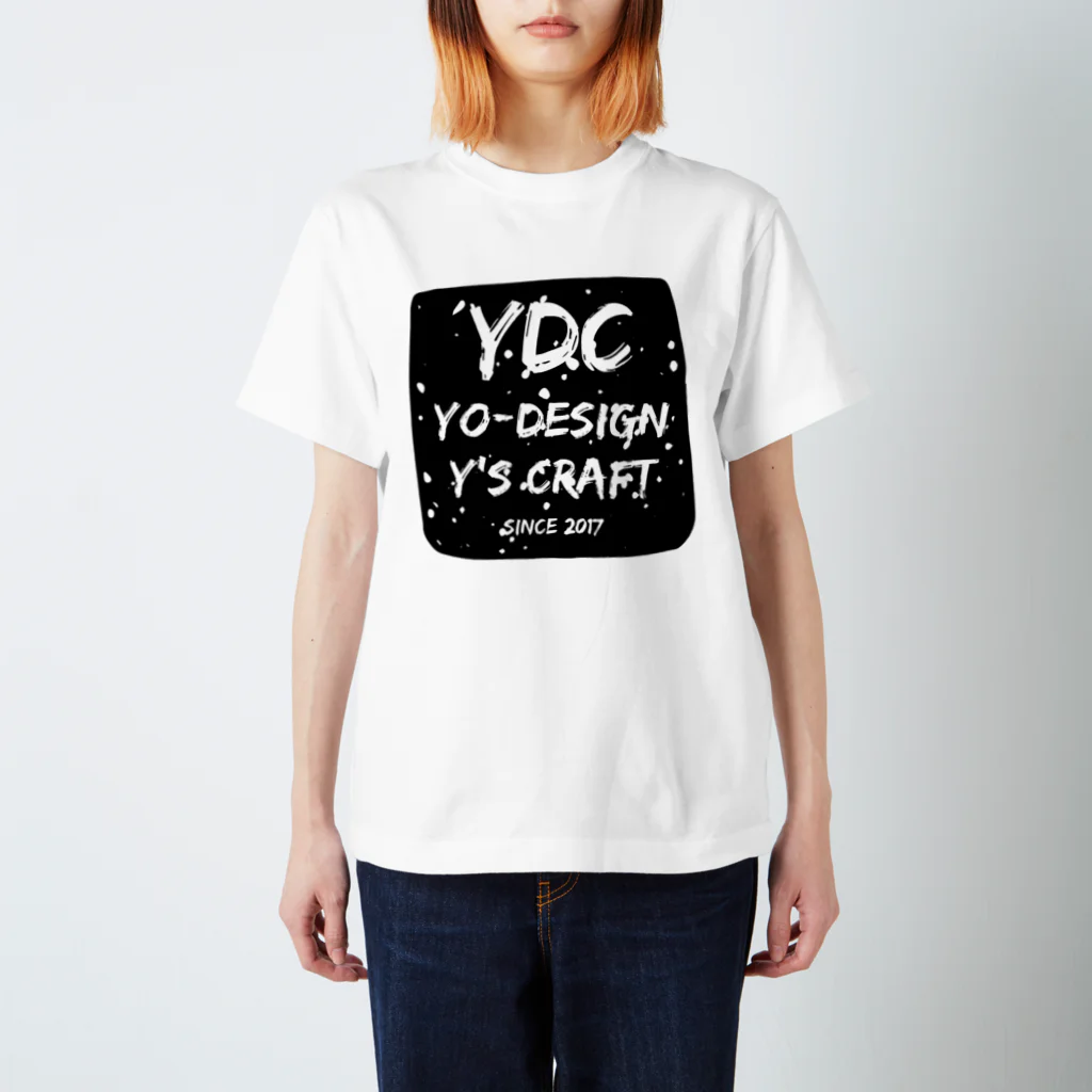 Y's CRAFTの(黒×白)YDC/yo-design/Y's craft トリプルネーム スタンダードTシャツ