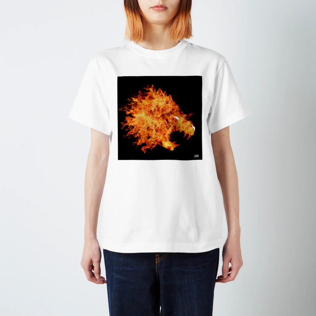 FUJIOKA FACTORYのfire_lion スタンダードTシャツ