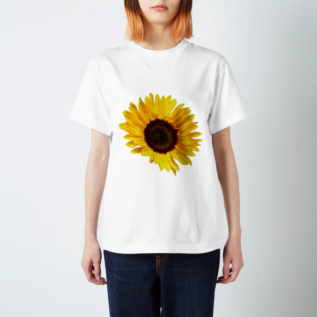 またたび工房の太陽の花 Regular Fit T-Shirt