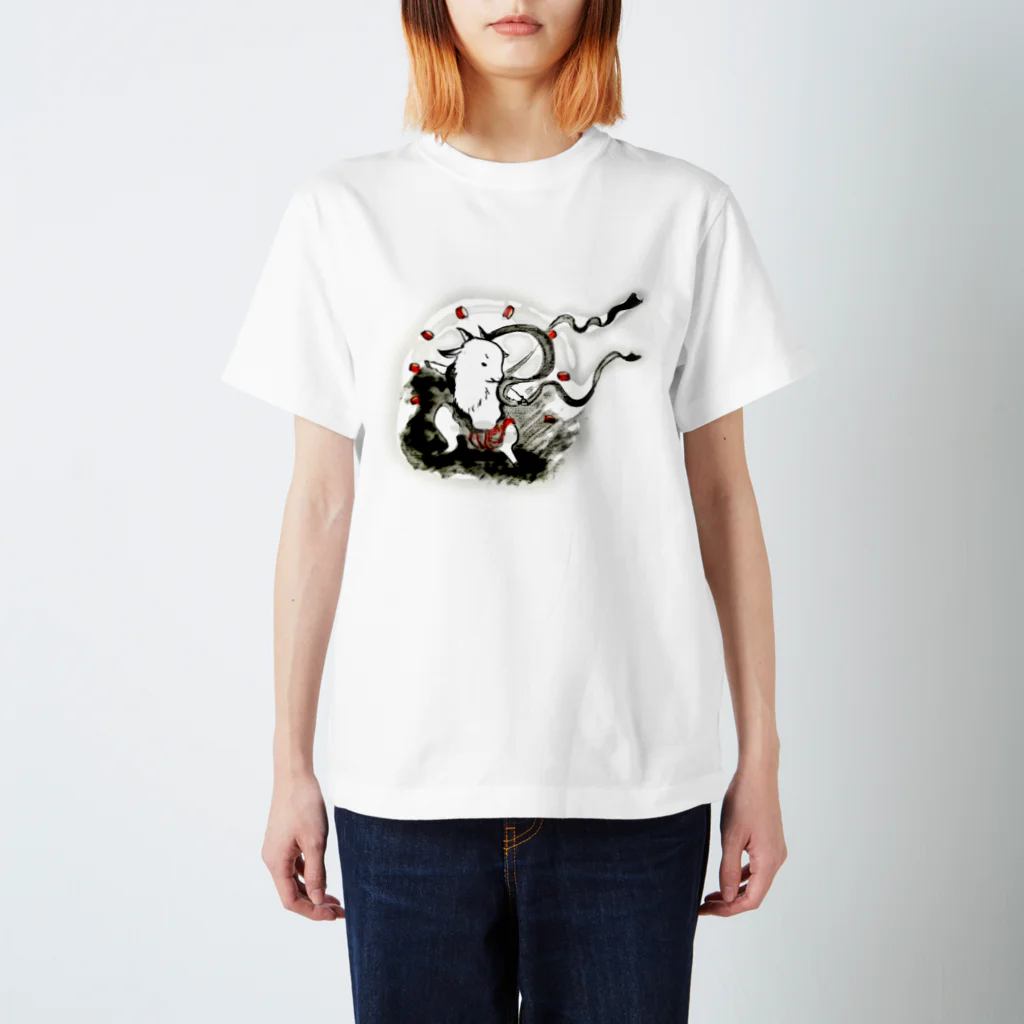 こまろくの雷神かるも Regular Fit T-Shirt