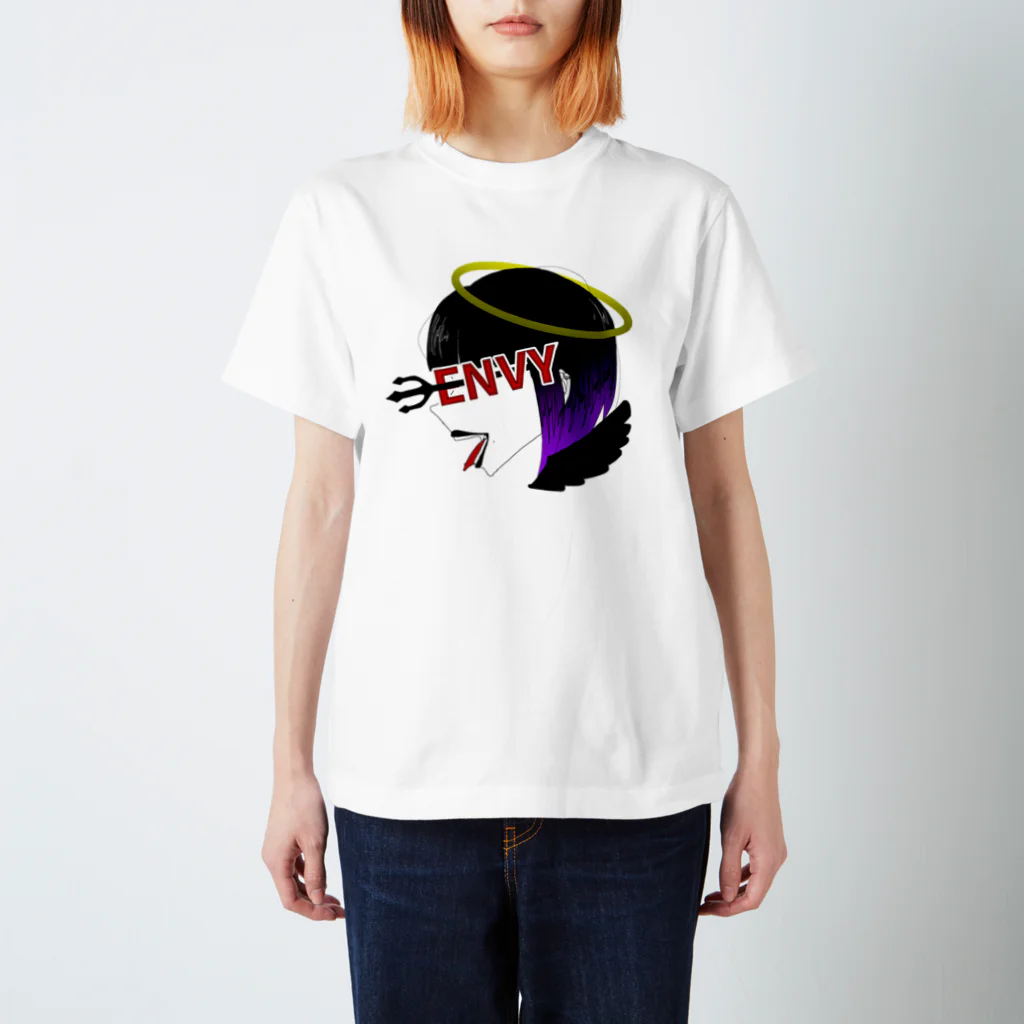 【ENVY】officialの【ENVY】一作目 堕天使 アイコンロゴ スタンダードTシャツ