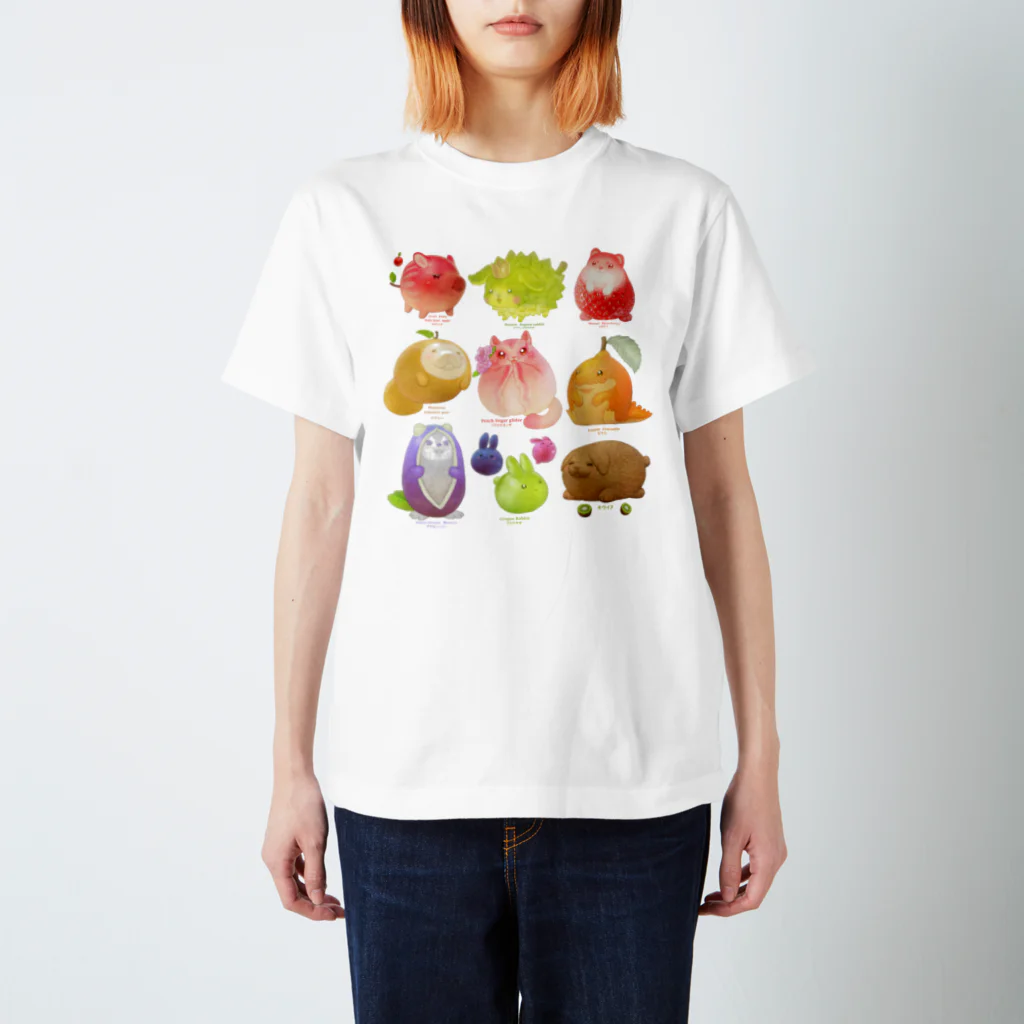 おやさい妖精さんの お店🌱の果物妖精　まとめ１ スタンダードTシャツ