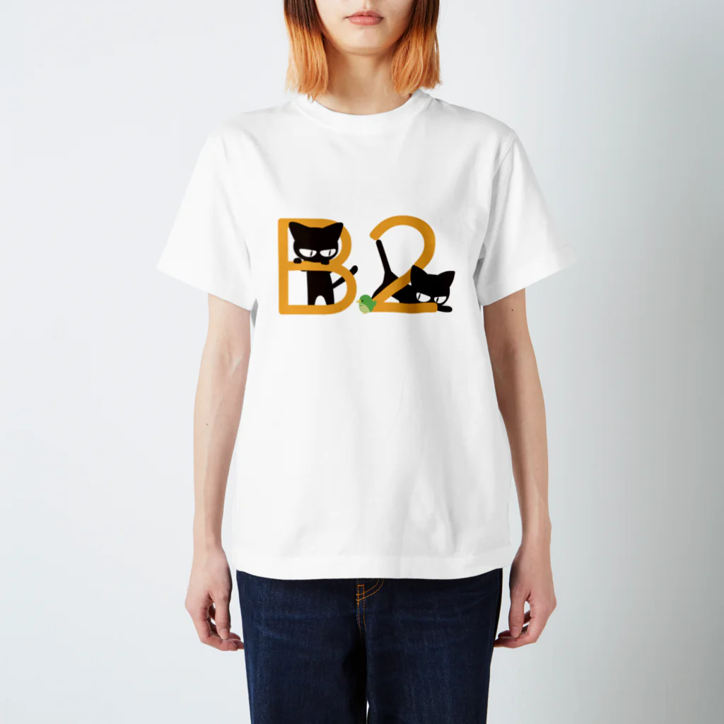 B2 INCのB2 ネコ スタンダードTシャツ