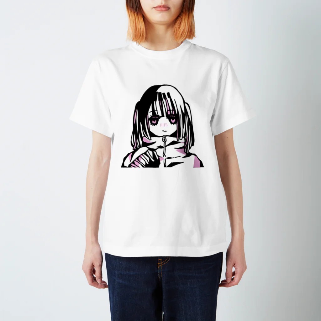 ちぃくまる。のへらへらついんてちゃん スタンダードTシャツ