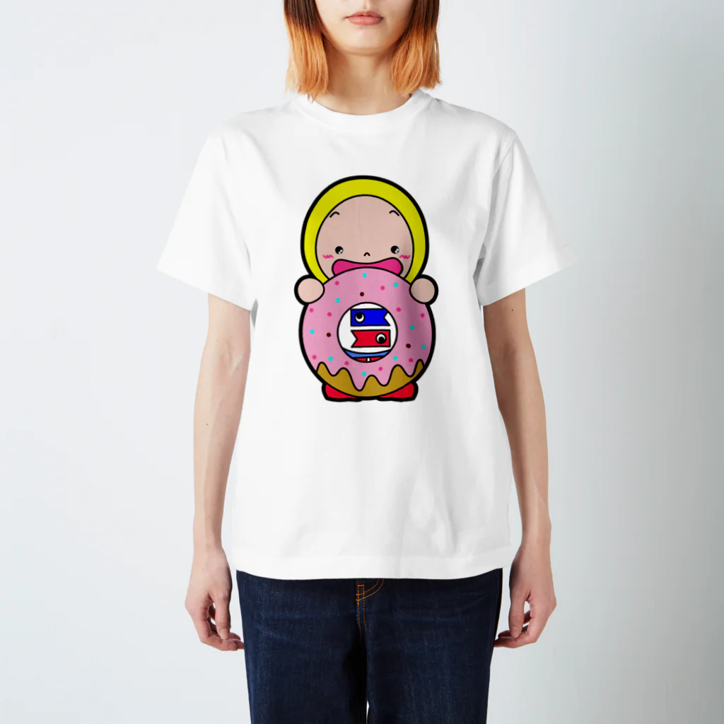 🎏ごかぼちゃん🎏のドーナツ食べてるごかぼちゃん Regular Fit T-Shirt