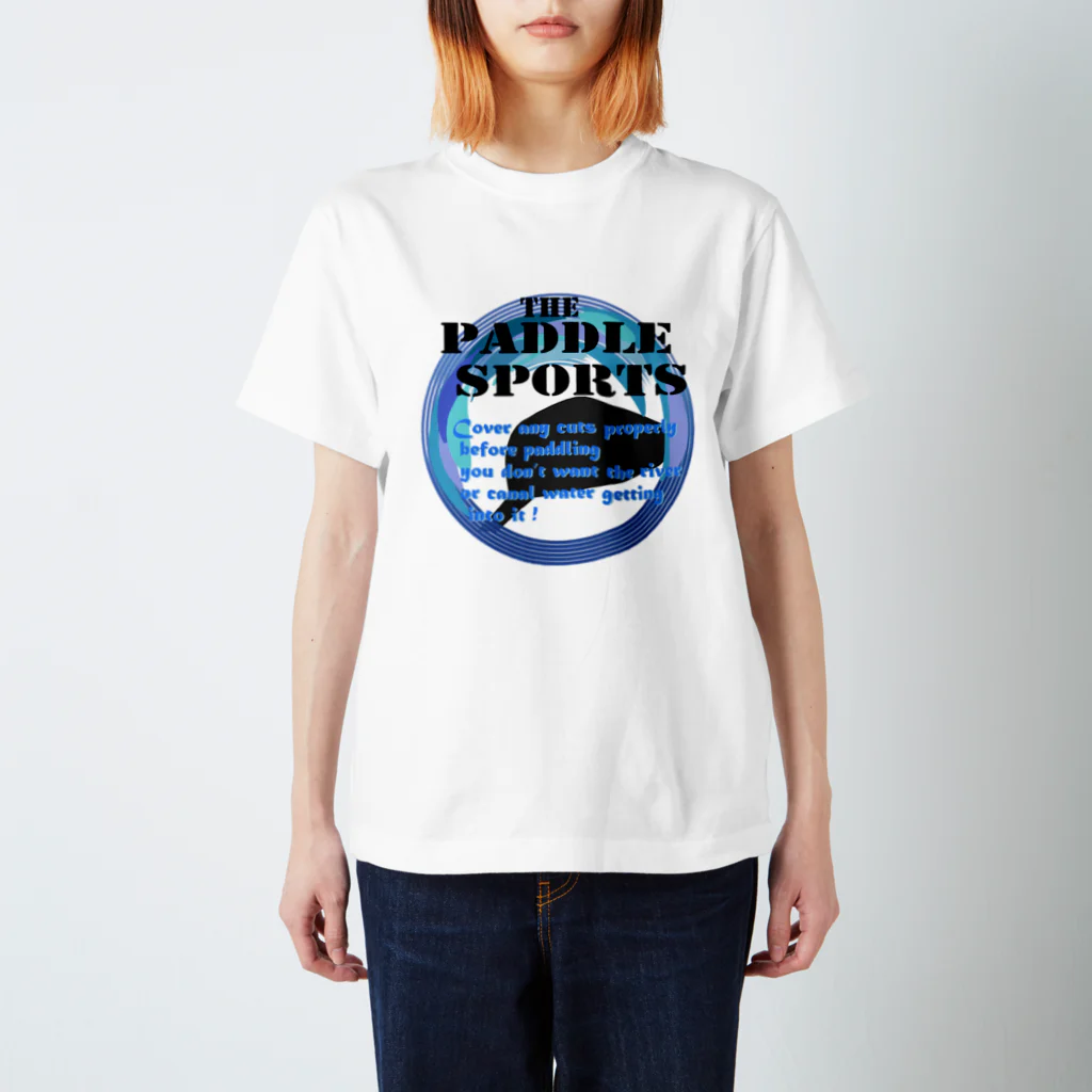 CK & outdoorマガジン店のパドルスポーツ青　Ｔシャツ Regular Fit T-Shirt