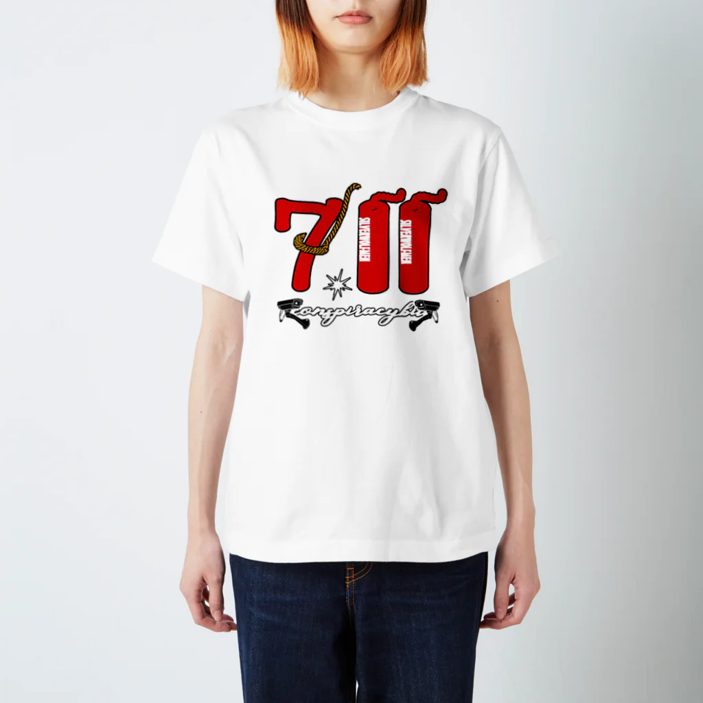 ＳＩＬＶＥＲＷＯＬＦＭＥＮmixculturedesinのゲリラコレクション「７１１」Tシャツ Regular Fit T-Shirt