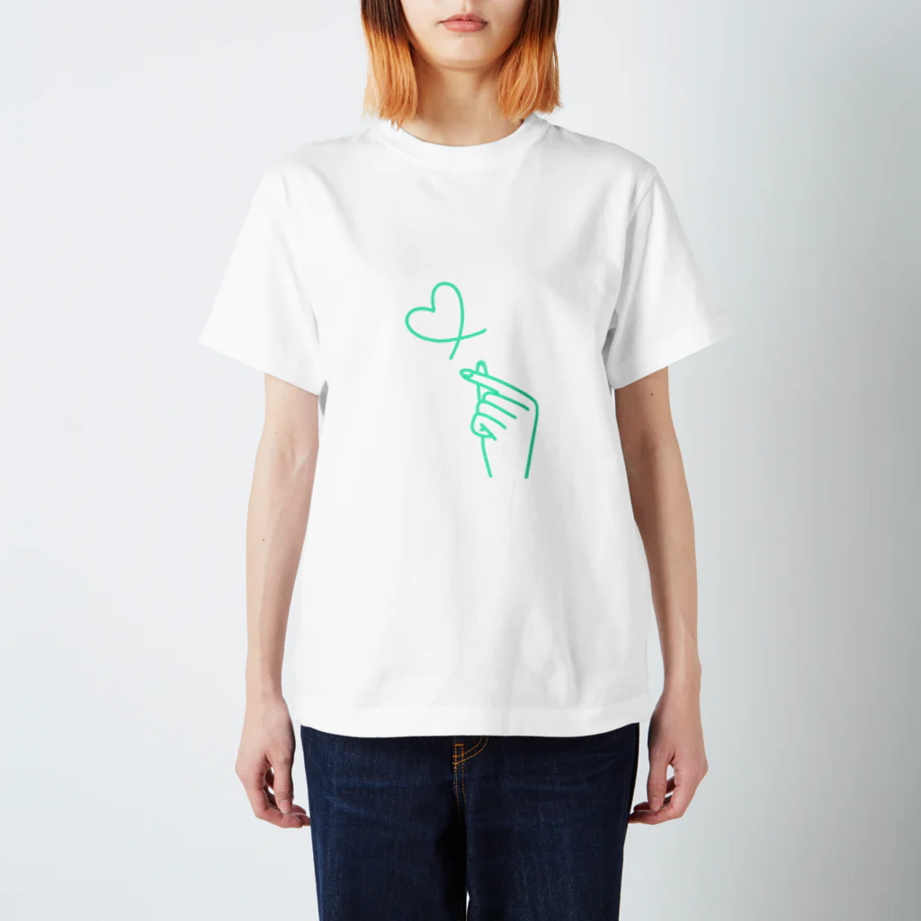 らくがきクオリティのmint green lover Regular Fit T-Shirt