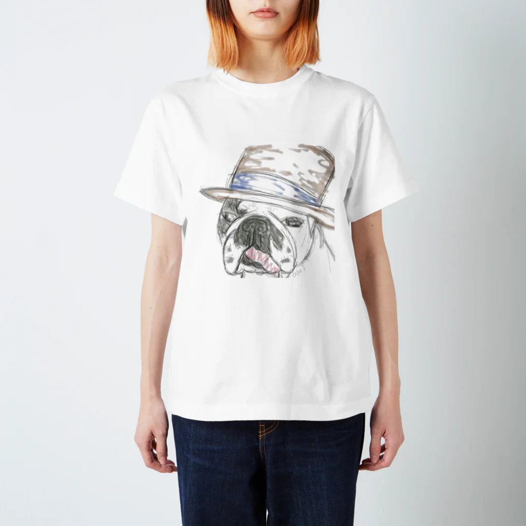 aniamiのフレンチブルドッグ(hat Regular Fit T-Shirt