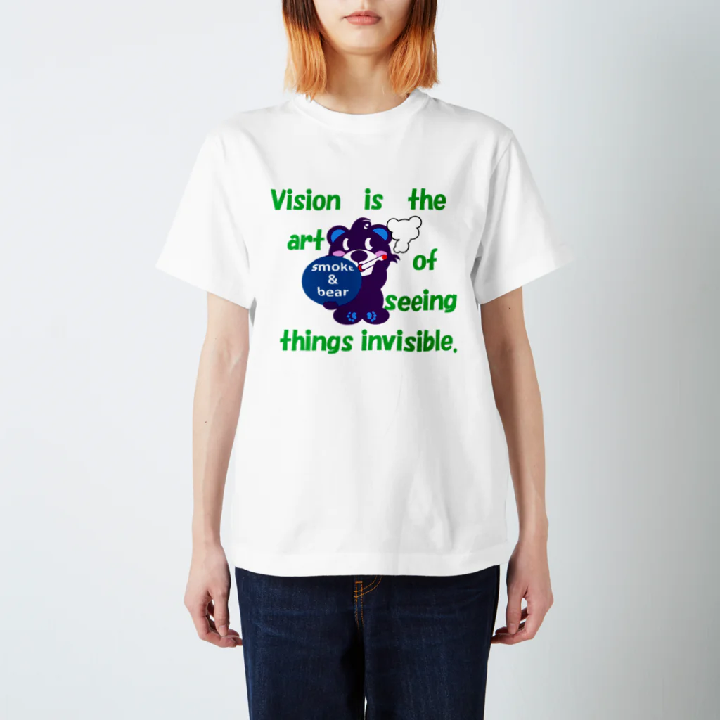 オリジナルデザインTシャツ　SMOKIN'のくるりんモクモックマA  紫 Regular Fit T-Shirt