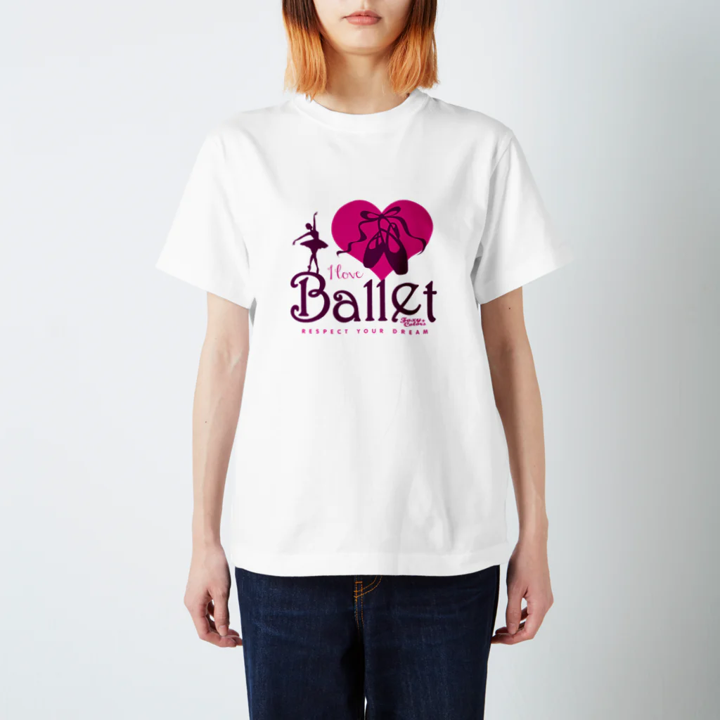 FOXY COLORSのI Love Ballet B スタンダードTシャツ