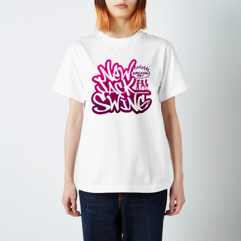 FOXY COLORSのNew Jack Swing pink スタンダードTシャツ