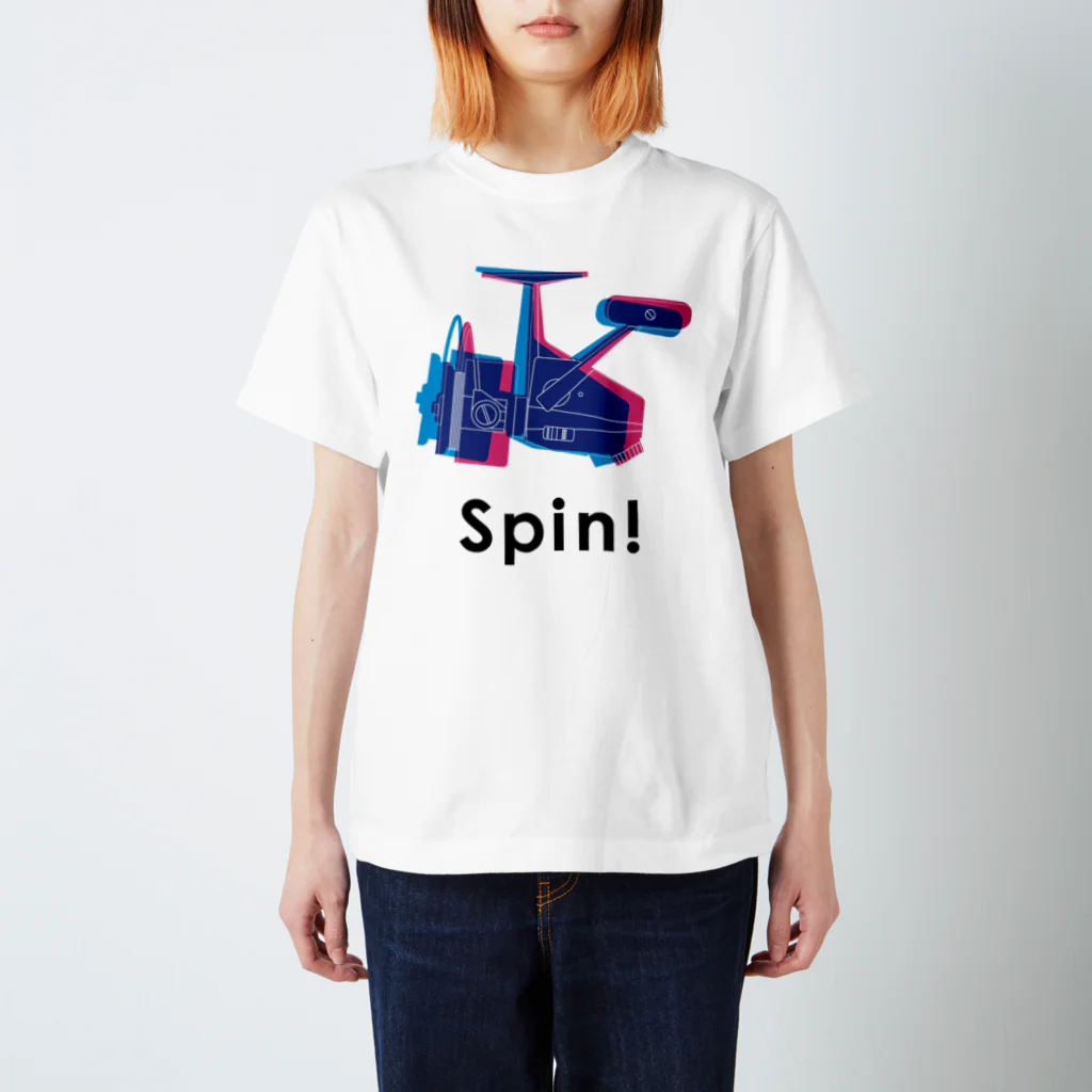 FISHING without FRIENDSのReel / Spin! スタンダードTシャツ