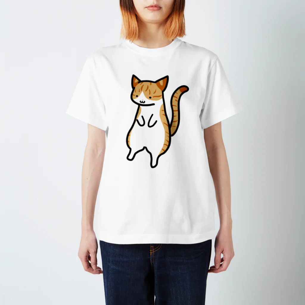 まめゆきの茶トラ猫白あんよ Regular Fit T-Shirt